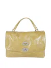 Zanellato Postina S Leather Handbag In Green