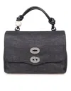 Zanellato Raffia Bag That Can Be Carried By Hand Or Over The Shoulder In Black