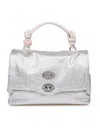 Zanellato Raffia Bag That Can Be Carried By Hand Or Over The Shoulder In Silver