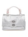 Zanellato Raffia Bag That Can Be Carried By Hand Or Over The Shoulder In Silver