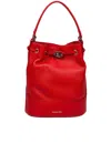 Zanellato Monda Daily Day S Leather Bucket Bag Red Color In Red