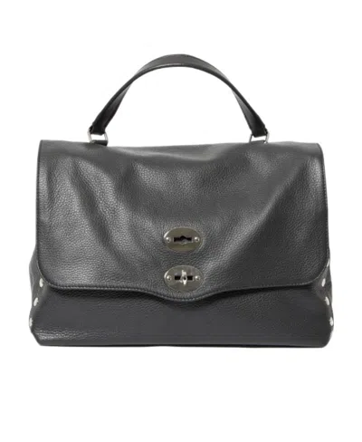Zanellato Rivet Shoulder Bag In Black