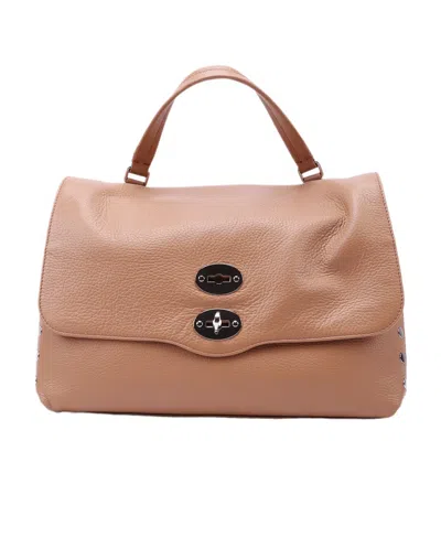 Zanellato Rivet Shoulder Bag In Brown