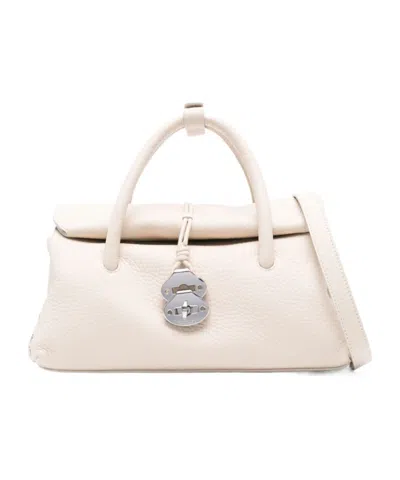Zanellato Rotary Lock Handbag In White