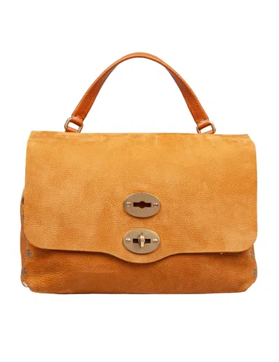 ZANELLATO S. JONES POSTINA BAG IN NUBUCK BRANDY BROWN