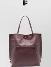 Zanellato Saeta Medium Leather Tote Bag With Studded Detailing