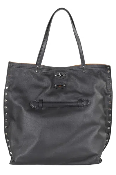 Zanellato Saeta Medium Walking Bag In Black