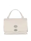 Zanellato Postina Daily Shoulder Bag With Removable Strap In White