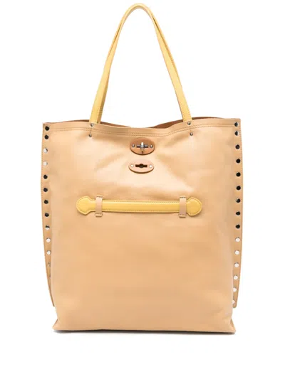 Zanellato Saeta Tote Bag In ブラウン