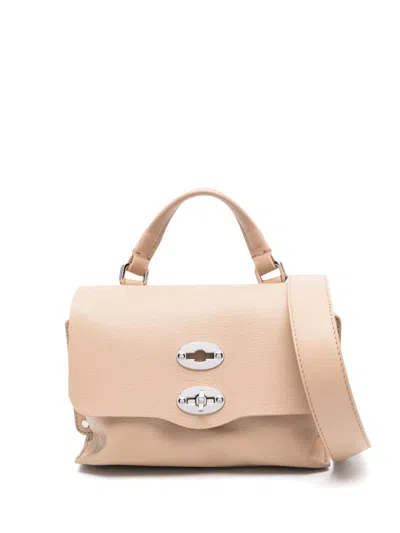 Zanellato Sand Beige Double Buckle Tote Bag In Beige Matera
