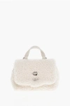 Zanellato Shearling Dolly Hand Bag With Removable Shoulder Strap