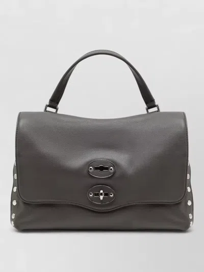 Zanellato Small Postina Studded Leather Tote Bag In Pink