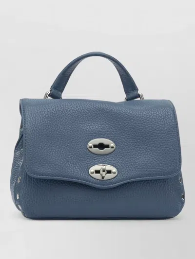 Zanellato Shoulder Bag Adjustable Strap Metal Hardware In Blue