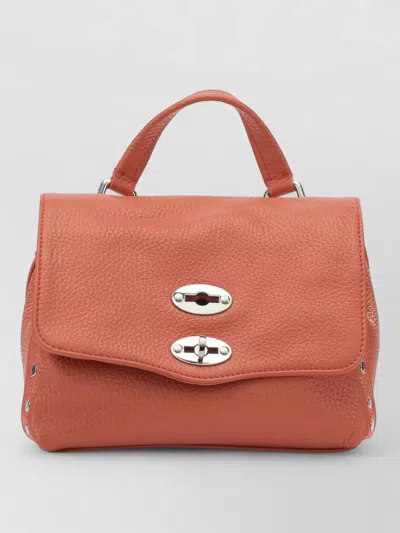 Zanellato Shoulder Bag Adjustable Strap Metal Hardware In Orange