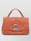 Zanellato Shoulder Bag Adjustable Strap Metal Hardware In Orange