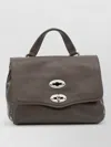 Zanellato Shoulder Bag Top Handle Metal Hardware In Brown