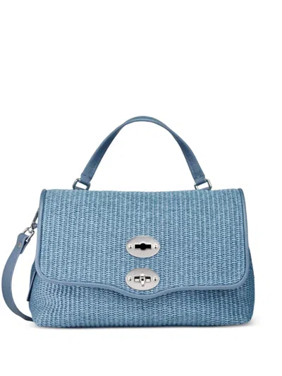 Zanellato Smal Postina® Turnlock Top-handle Satchel Bag In Blue