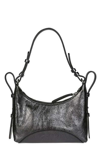 Zanellato Cortina Crinkled Leather Bag In Black
