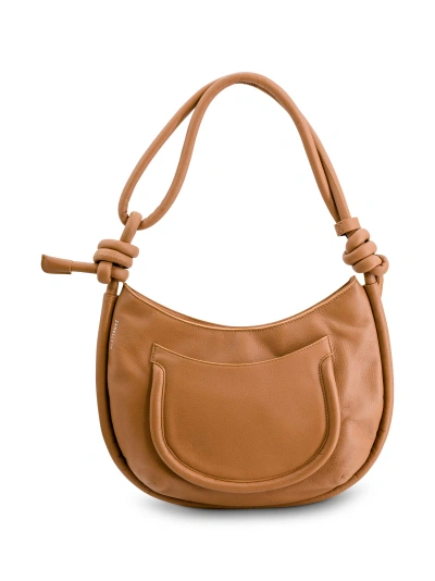 Zanellato Small Demi Leather Shoulder Bag In Beige