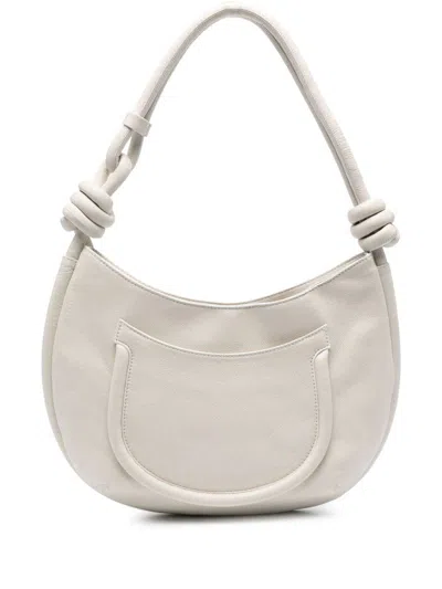 Zanellato Small Demi' Piuma Shoulder Bag In White Bianco Latte