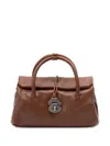 Zanellato Small Dotta In Hammered Leather Bags In Brown
