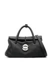 Zanellato Structured Leather Handbag With Dual Handles In Black