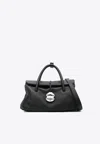 Zanellato Structured Leather Handbag With Dual Handles In Black