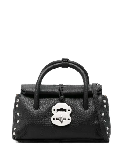 Zanellato Small Dotta Centauro Shoulder Bag In Black
