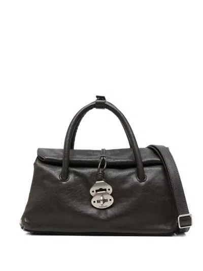 Zanellato Small Dotta Centauro Shoulder Bag In Brown