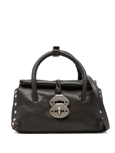 Zanellato Small Dotta Centauro Shoulder Bag In Brown