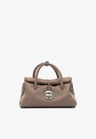 Zanellato Small Dotta Centauro Top Handle Bags In Brown