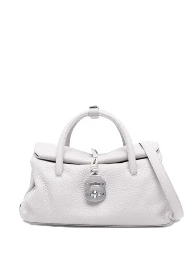 Zanellato Small Dotta Centauro Top-handle Tote Bag In White