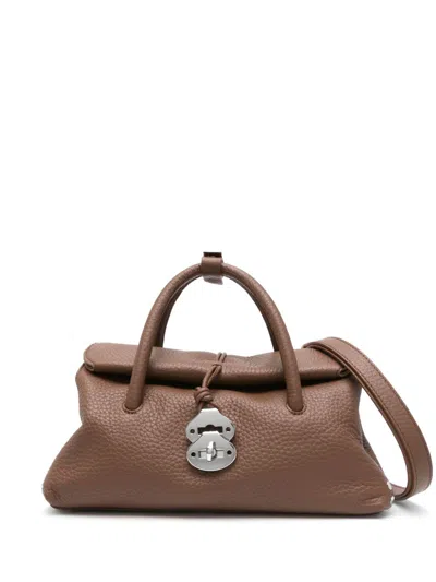 Zanellato Small Dotta Centauro Tote Bag In Brown