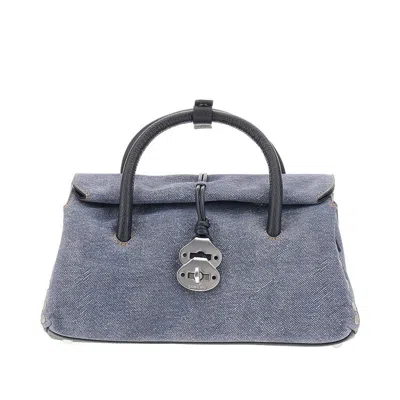 Zanellato Small 'dotta' Denim Bag In Blue