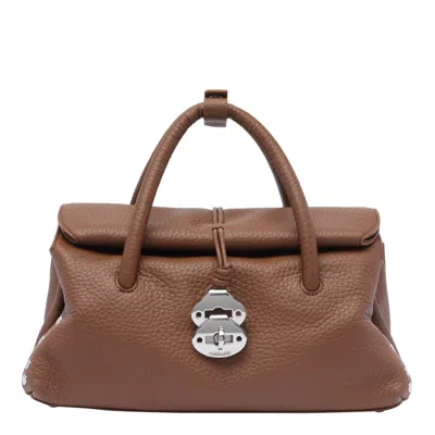 Zanellato Small Dotta Handbag In Brown