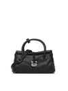 Zanellato Structured Leather Handbag With Dual Handles In Black