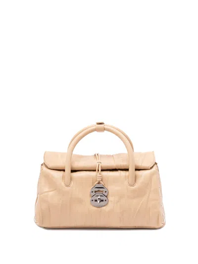 Zanellato Small `dotta Plissè` Bag In Sand