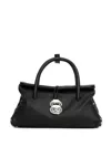 Zanellato Structured Leather Handbag With Dual Handles In Black