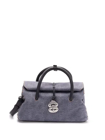 Zanellato Small `dotta Tela Genova` Handbag In Blue