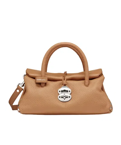 Zanellato Small Dotta Tote Bag In Brown