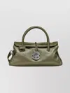 Zanellato Small Handmade Leather Shoulder Bag In Green