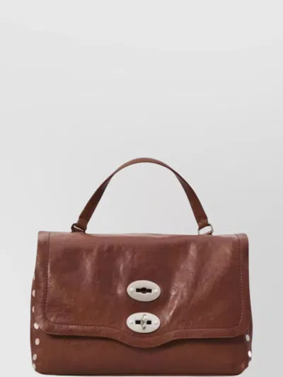Zanellato Small Leather Handbag Adjustable Strap In Brown