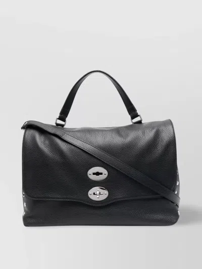 Zanellato Small Leather Handbag With Adjustable Shoulder Strap