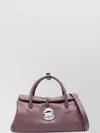 Zanellato Small Leather Handbag With Studded Shoulder Strap