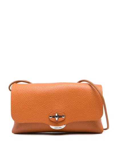 Zanellato Small Lettera Shoulder Bag In Orange