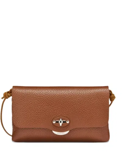 Zanellato Small Lettera® Turn-lock Shoulder Bag In Brown