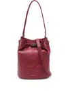 Zanellato Small Monda Bucket Bag In Burgundy