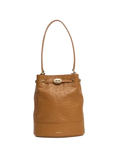 Zanellato Small Monda Cactus Bucket Bag In Brown
