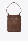 Zanellato Small Monda Hammered Leather Shoulder Bag In Brown