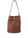 Zanellato Leather Shoulder Bag Adjustable Strap In Brown